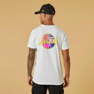 Short sleeve T-shirt Los Angeles Lakers Neon
