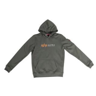 Sweat hooded child Alpha Industries label