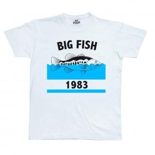 T-shirt Big Fish Bass Bleu