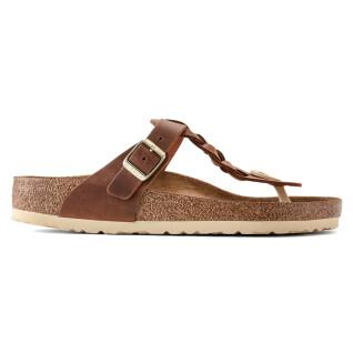 Leather sandals oiled woman Birkenstock Gizeh