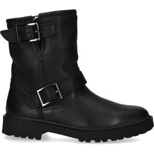 Leather boots with fur for women Blackstone WL01