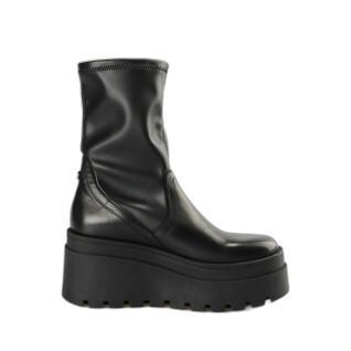 Patent leather boots for women Buffalo Lift Mid