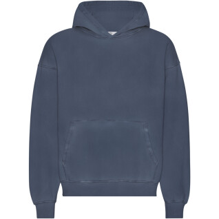 Oversized hooded sweatshirt Colorful Standard Organic Neptune Blue