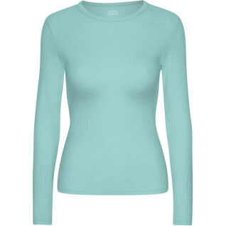 Women's long sleeve T-shirt Colorful Standard Organic Teal Blue