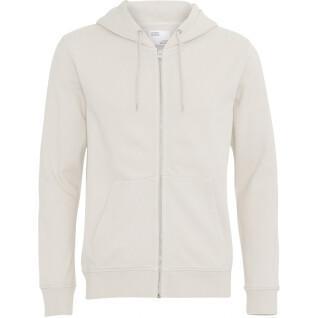 Zip-up hoodie Colorful Standard Classic Organic ivory white
