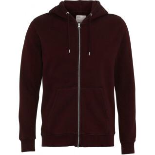 Zip-up hoodie Colorful Standard Classic Organic oxblood red