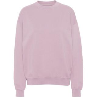 Sweatshirt round neck Colorful Standard Organic oversized faded pink