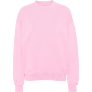 Sweatshirt round neck Colorful Standard Organic oversized flamingo pink