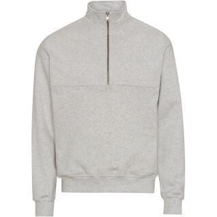 Sweatshirt 1/4 zip Colorful Standard Organic heather grey