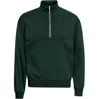Sweatshirt 1/4 zip Colorful Standard Organic hunter green