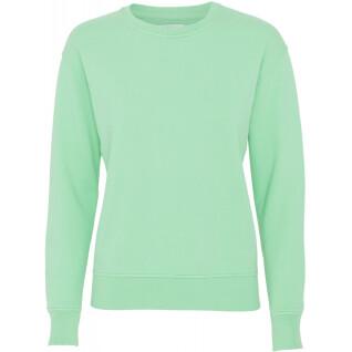 Women's round neck sweater Colorful Standard Classic Organic faded mint