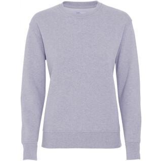 Women's round neck sweater Colorful Standard Classic Organic heather grey