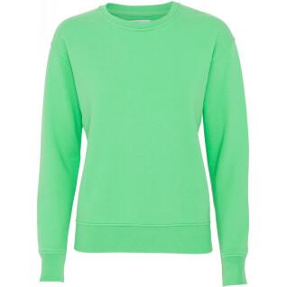 Women's round neck sweater Colorful Standard Classic Organic spring green