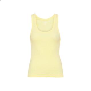 Women's ribbed tank top Colorful Standard Organic soft yellow