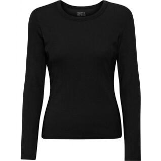 Women's long sleeve ribbed T-shirt Colorful Standard Organic deep black