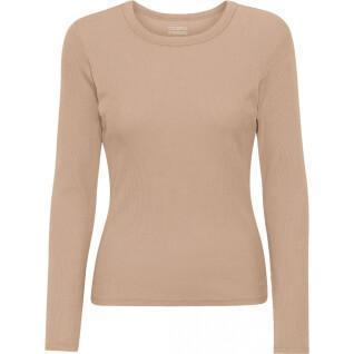 Women's long sleeve ribbed T-shirt Colorful Standard Organic honey beige