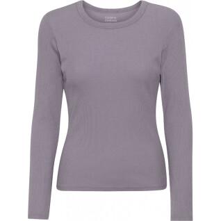 Women's long sleeve ribbed T-shirt Colorful Standard Organic purple haze