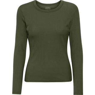 Women's long sleeve ribbed T-shirt Colorful Standard Organic seaweed green