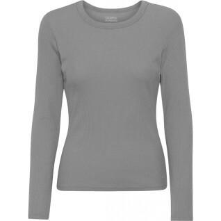 Women's long sleeve ribbed T-shirt Colorful Standard Organic storm grey