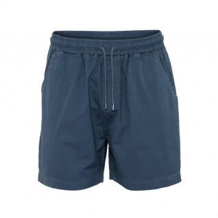 Twill shorts Colorful Standard Organic petrol blue