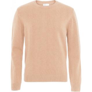 Wool round neck sweater Colorful Standard Classic Merino honey beige