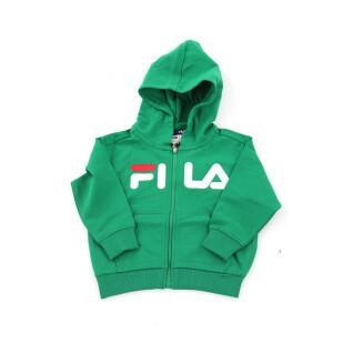 Baby hooded zip sweatshirt Fila Balge Classic Logo