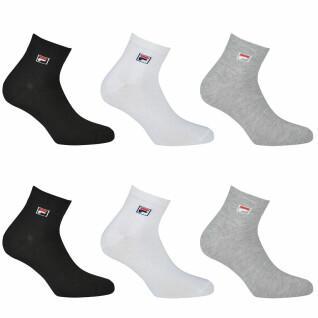 Pack of 6 pairs of quarter socks model 9303 Fila