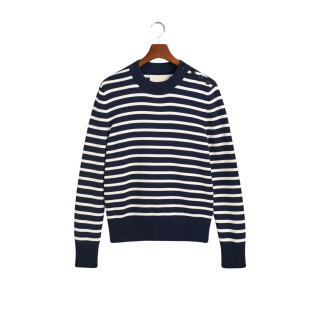 Shiny striped round-neck sweater Gant Breton