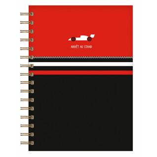 Notebook a5 lines spiral dimension for him pit stop Kiub