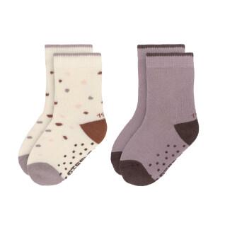 Set of 2 pairs of non-slip baby socks Lässig Tiny Farmer