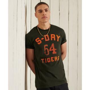Graphic straight T-shirt Superdry Military
