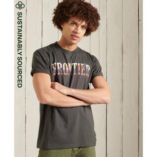 Straight T-shirt with pattern Superdry Frontier