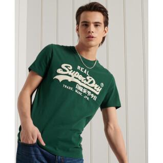 Standard thickness chenille T-shirt Superdry Vintage Logo