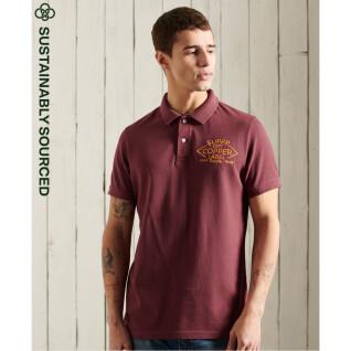 Short-sleeved polo shirt in organic cotton Superdry Superstate