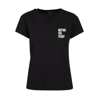 Women's large size T-shirt Mister Tee Waiting For Friday Box