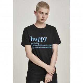Women's T-shirt Mister Tee happy definition