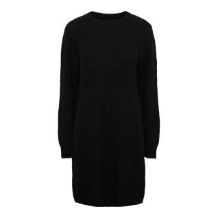 Dress with long o-neck sleeves for women Pieces Ellen