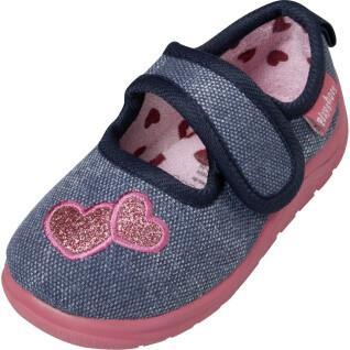 Girl's slippers Playshoes Heart