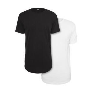 T-shirt Urban Classics Pre-Pack Shaped Long 2-Pack (Large sizes)