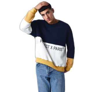 Sweatshirt with round neck Project X Paris Colorblock