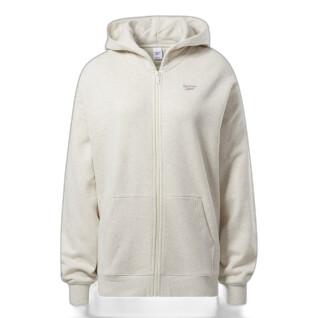 Women's oversized hooded sweatshirt with zipper Reebok Classics