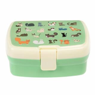 Lunch box with child tray Rex London Nine Lives