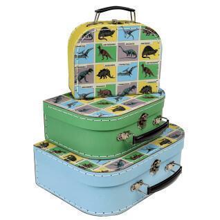 Set of 3 suitcases for children Rex London Prehistoric Land