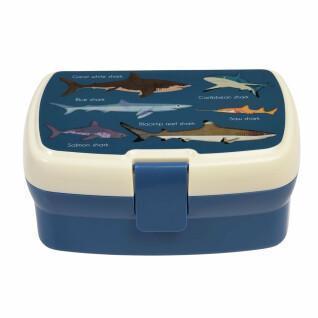Lunch box with child tray Rex London Sharks
