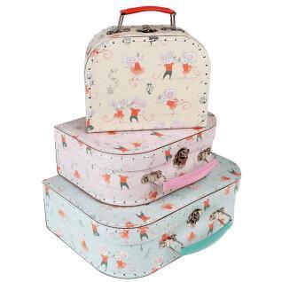 Set of 3 suitcases for children Rex London Mimi And Milo