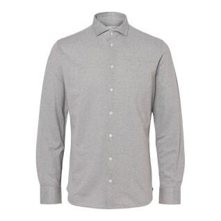 Long-sleeved knitted shirt Selected Bond-Pique