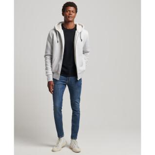 Hooded sweatshirt with zipper, lined with wool skin Superdry