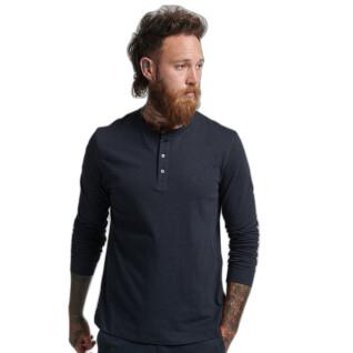Long sleeve t-shirt with flamed collar in organic cotton Superdry Studios