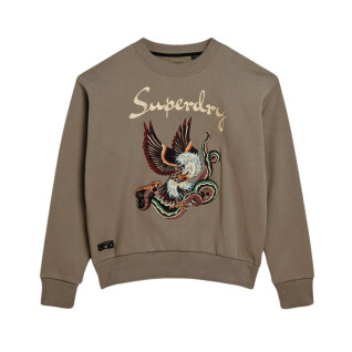 Women's embroidered sweatshirt Superdry Suika