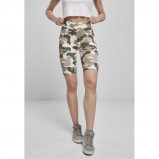 Cycling shorts for women Urban Classics high waist camouflage tech (Large sizes)